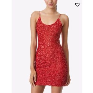 Alice + Olivia Nelle Embellished Sequin Mini Dress NWT